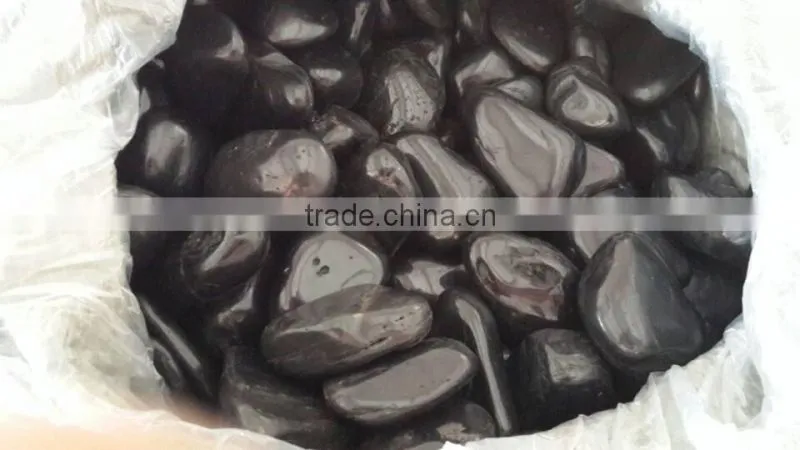 Hot Selling Chinese pebbles-black, white, yellow, red and mix color.