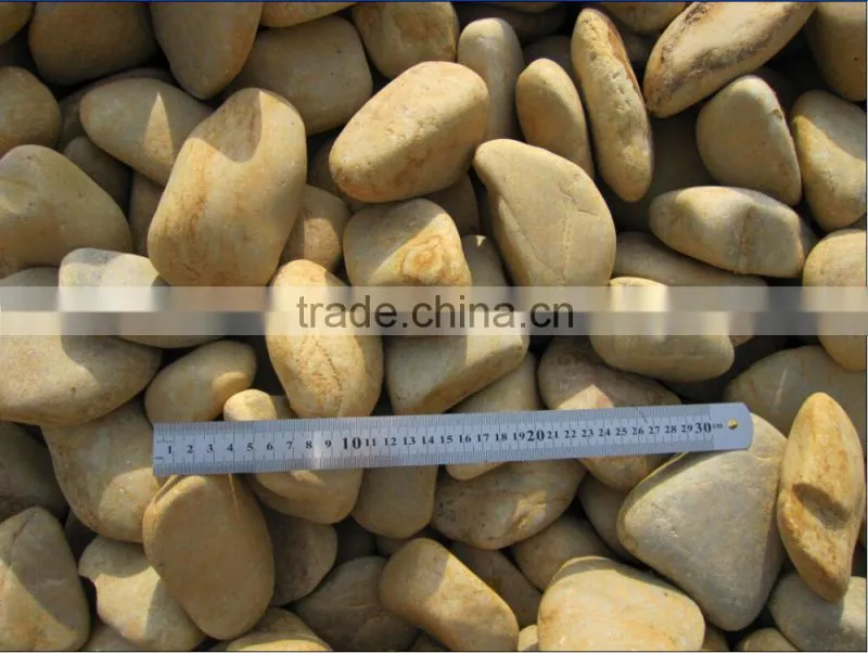 Hot Selling Chinese pebbles-black, white, yellow, red and mix color.