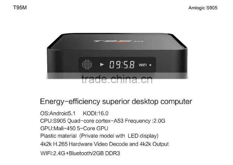 Amlogic S905 1+8G T95M Android TV Box Manufacturer