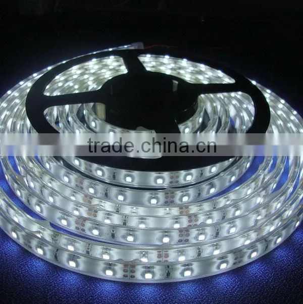 DC 12V/24V SMD 3528 60LEDs/M 4.8 watt per meter white PCB with CE/RoHS/LVD 3528 led strip