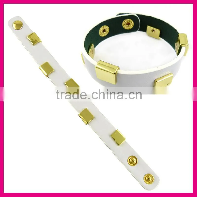 BR5015-3(1)gold leather bracelet wholesale alibaba gold member