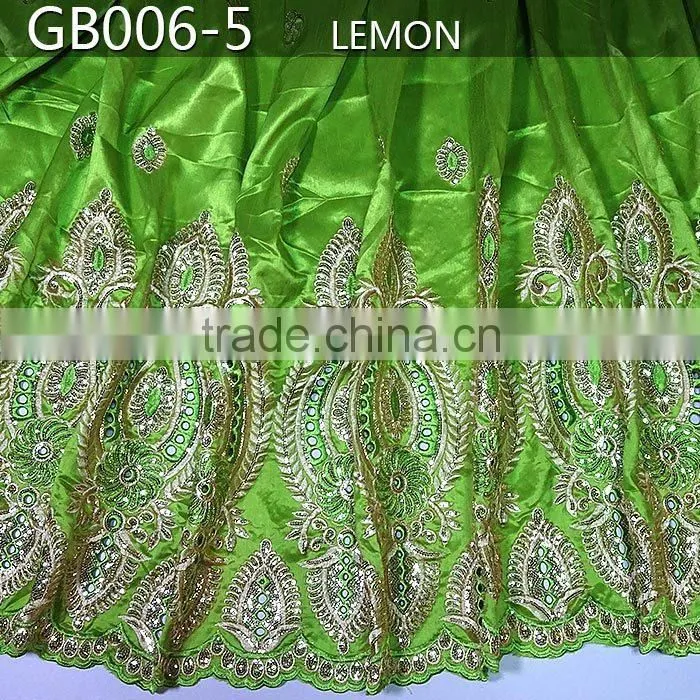 latest african raw silk george fabric, fashion african lace george GB006-5