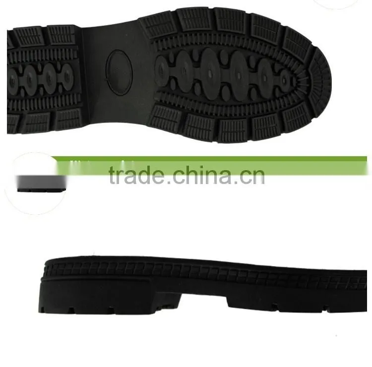 Black color flexible working labour rubber outsoles