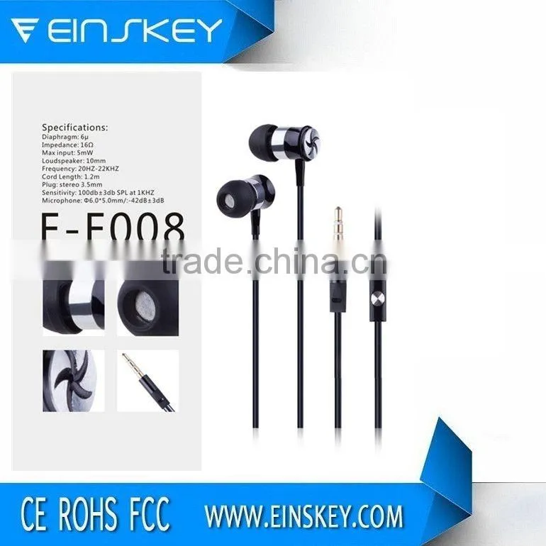 Newest Magic Pencil Stereo Earphone with Microphone and volum control SM-IP24