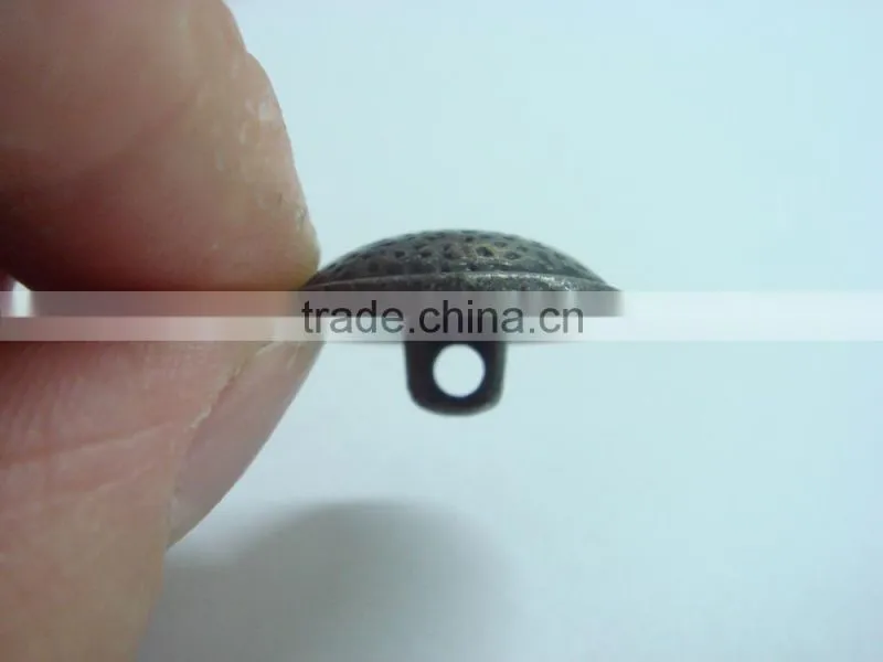 18mm one hole dotted shank metal togggle coat buttons