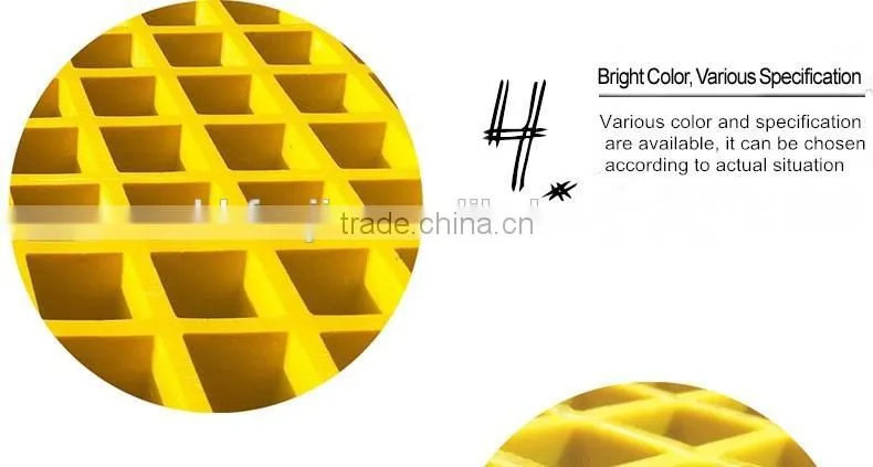 Plastic Fiberglass Water Drain Grating Trench Covers With Molding Technology