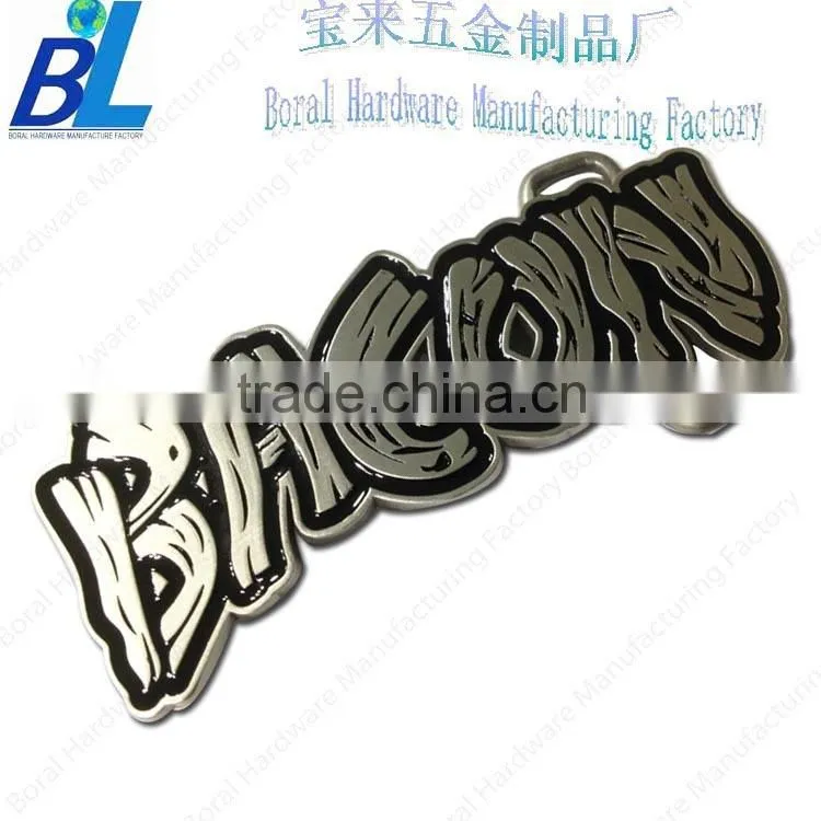 Innovative antique letters shaped man belt buckle