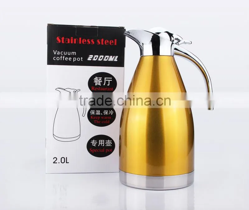 luxury stainless steel vacuum Coffee Pot price