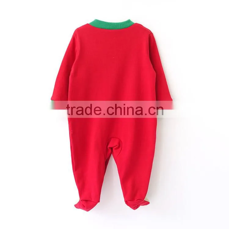 Classical christmas baby romper christmas baby romper chrismas baby clothes