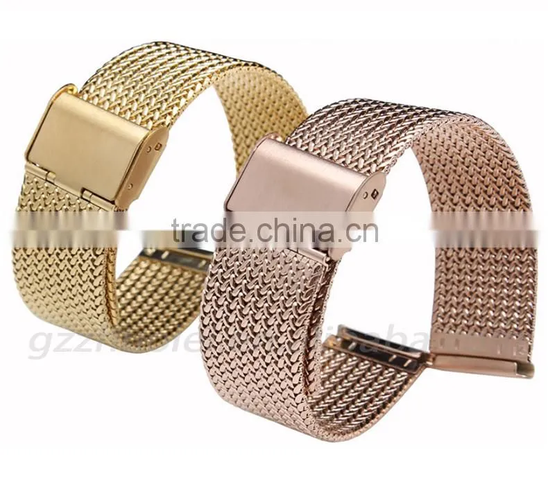 Milanese Classic Buckle Stainless Steel Watchband 16mm 18mm 20mm 22mm 24mm