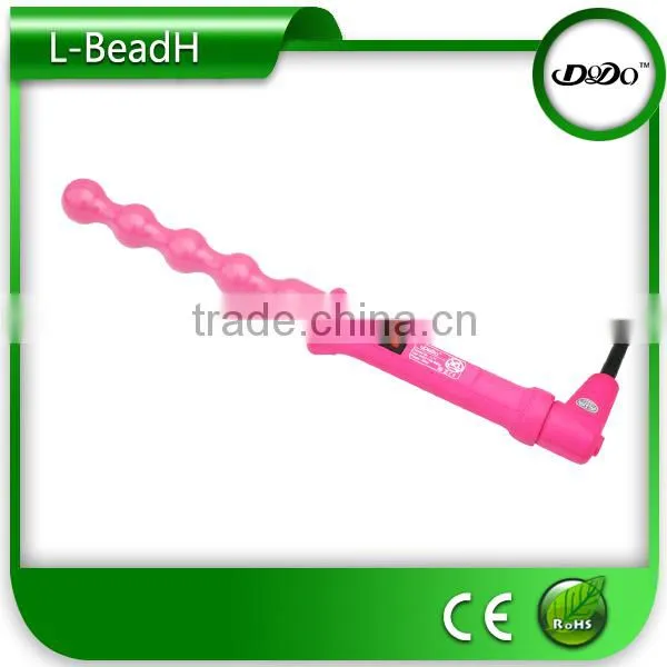 Bead shape design professional hair curling irons