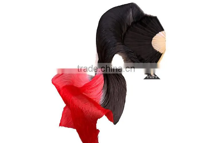 Long Silk Fabric Dancing Fans for Belly Dance