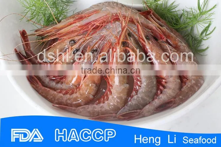 HL002 seafood frozen raw headless shrimp