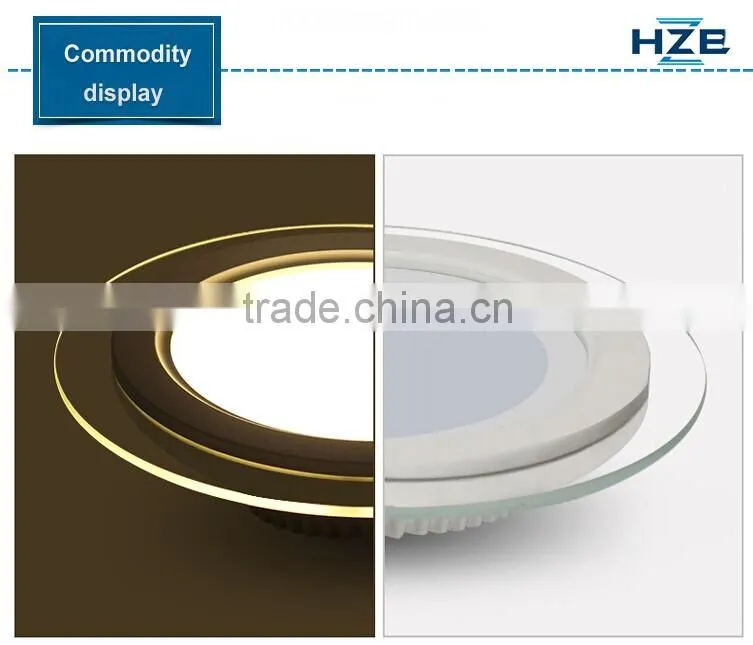 Trade Assurance Warm White 6W Square Round LED Ceiling Panel Down Lights Bulb Lamp For Home