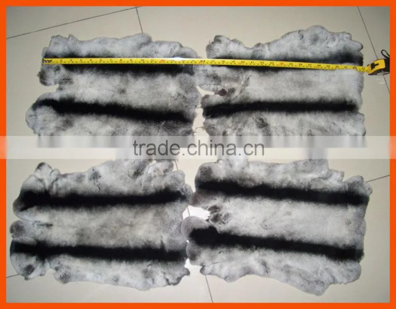 Tanned real rex rabbit fur skins for garments