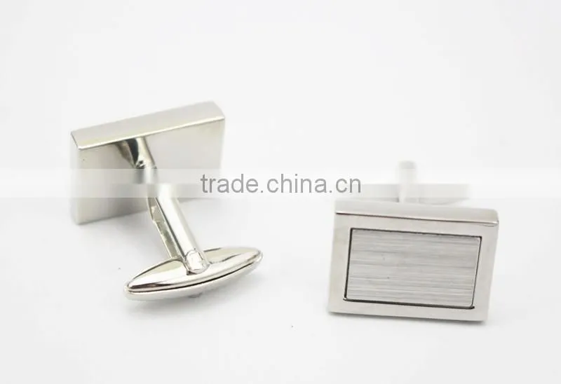 Personalized Cufflink button blanks brass rectangle cufflink blanks