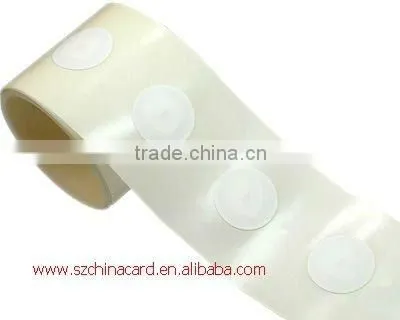13.56Mhz Blank PVC or Paper RFID Label With Adhesive