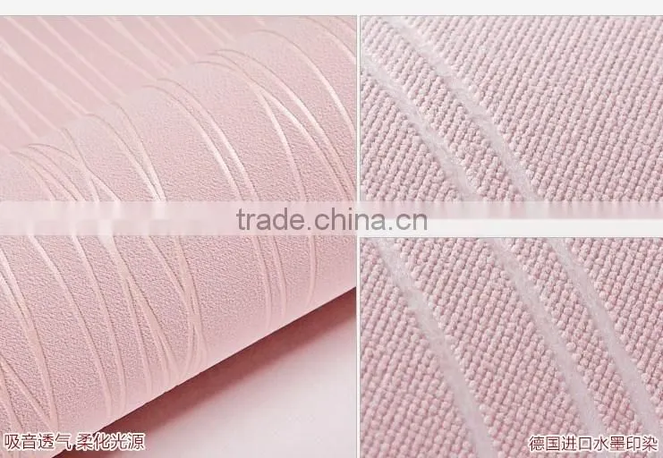 China cheap designer waterproof wallpaper manufacturer for home hotel