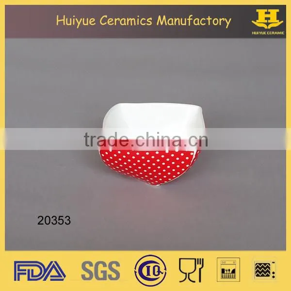 ceramic decal printing snack dish