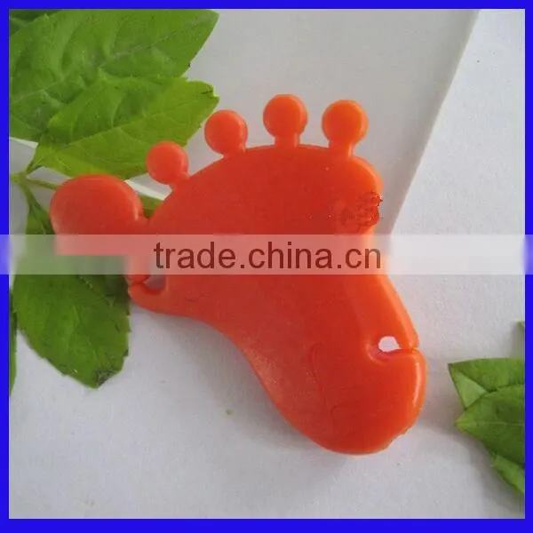 Hong kong foot shape silicone earphone cable winder for wholesales