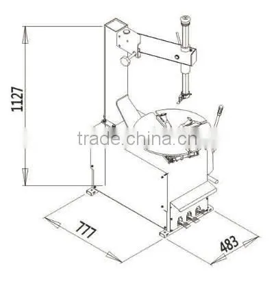 DAT2019 Semi-Automatic China Car Tire Changer with reasonable price