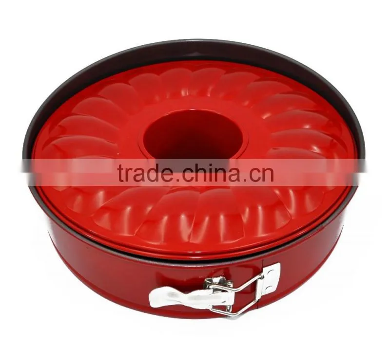 Carbon Steel Springform Cake Pans with Two Bottoms