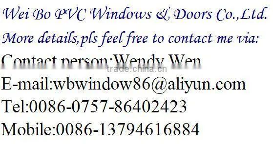 Energy saving double glass Plastic/Vinyl profile tilt&turn residential windows ,Plastic/Vinyl windows and doors