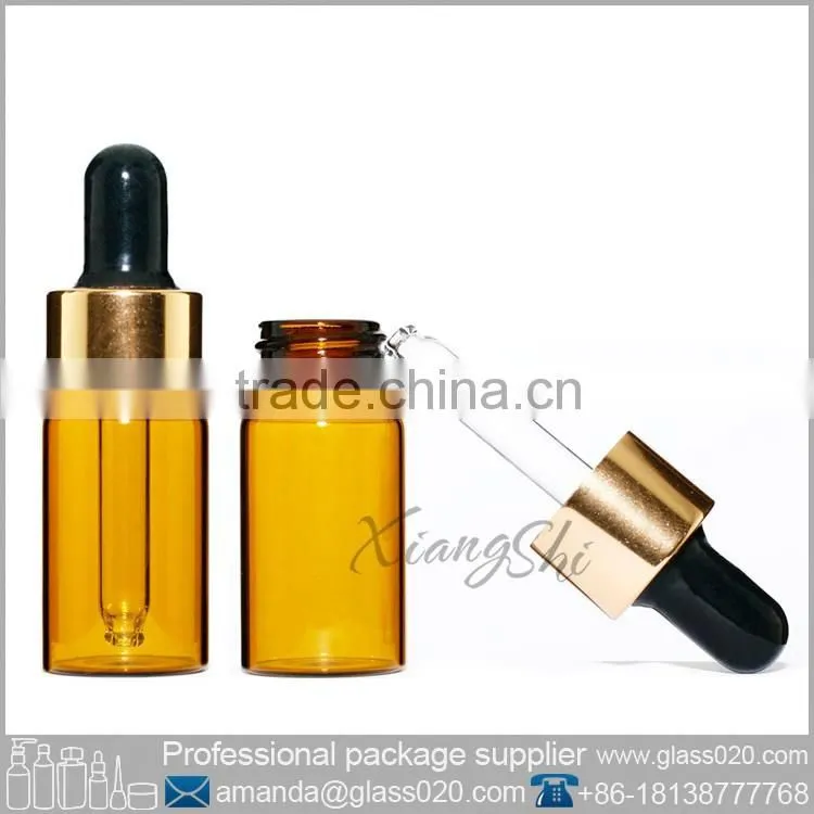 amber 3ml 5ml 10ml vial glass dropper