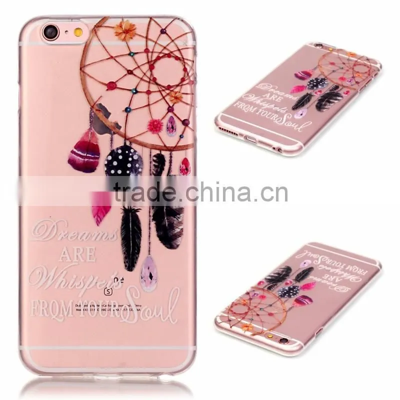 Fasion design Transparent TPU phone case , sample free mobile phone case for iphone 6/6S PLUS