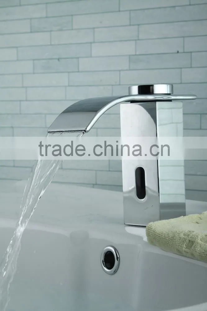 Cold only waterfall automatic faucet sensor tap(AC/DC)