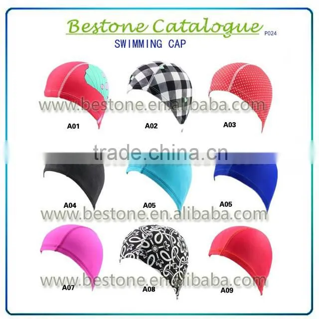 Fashionable Promotional Custom Logo Printed Silicone Swimming Cap
