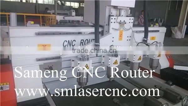 SM1315 1515 2d 3d carving sculpture cnc router multihead