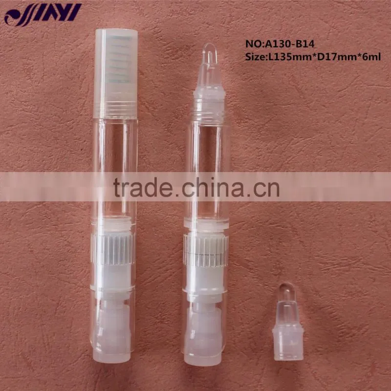 A130 6ML empty click cosmetic pen,empty lip gloss pen