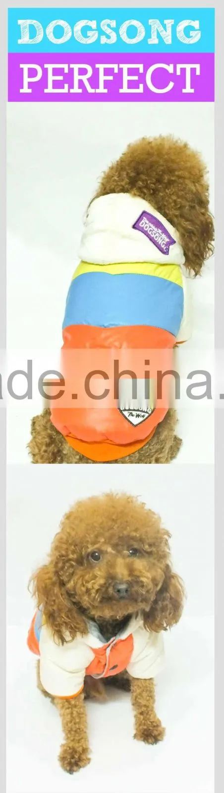 Sweet Fashion Pet Waterproof Dog Cotton Jacket Coat
