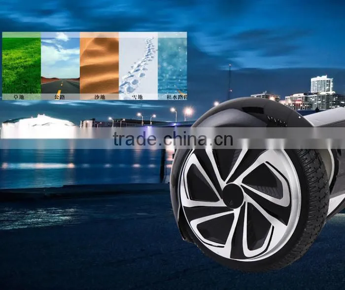within led light cheapest two wheel smart balance electronic scooter,170mm tire size, 120kg load,350w