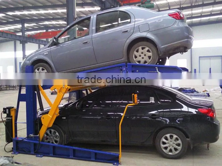 two post hydraulic tilt parking lift car parking lift