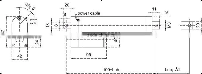 Cheap Electric Linear Actuator 300mm for Furniture Parts,Medical Equipment,Modern Home TV Cabinet