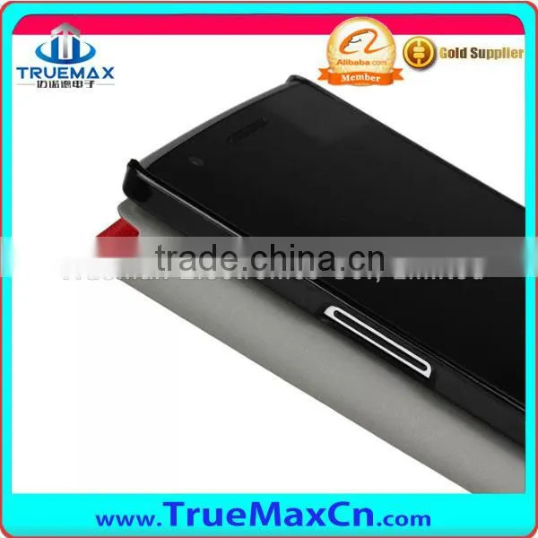 Slim Leather Case for Oneplus One with stand (Open Left & Right)