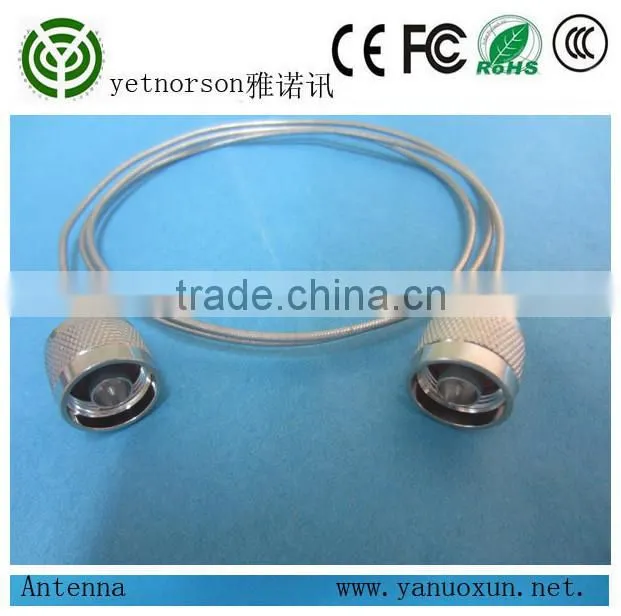 Yetnorson rf cable with semi rigid cable and SMA male to SMA male connector