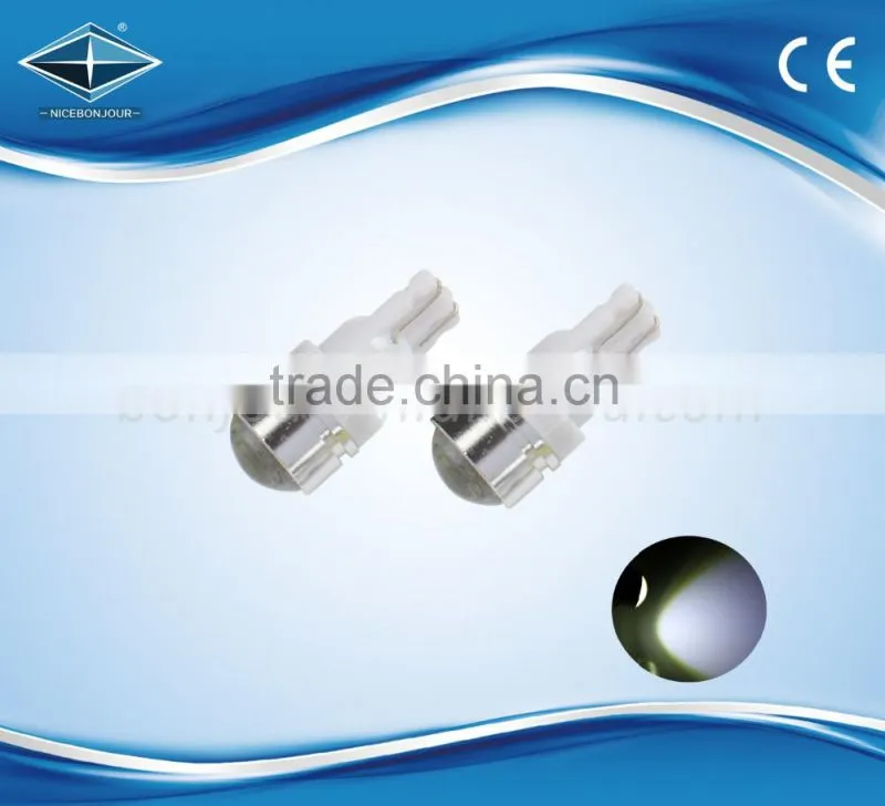 High Power Aluminium 1.5 W With Lens T10p Base Auto Car Lights.