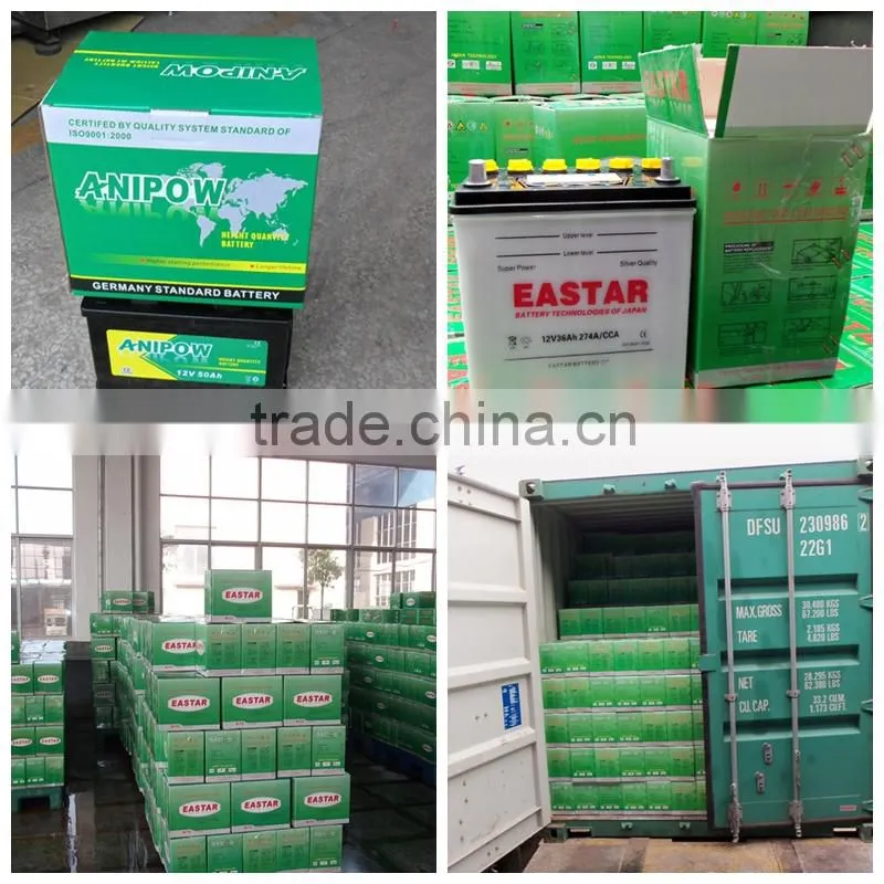 car battery 12v 75ah n70z battery