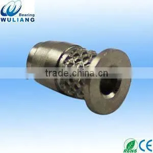 precision cnc stainless steel knurling nut turning part with collar