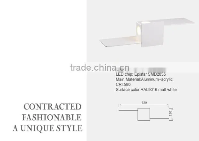 indoor led wall lamp with frame for decortions