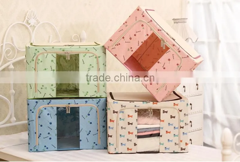 Foldable and waterproof book food underwear toy storage plastic box of christnas for kids