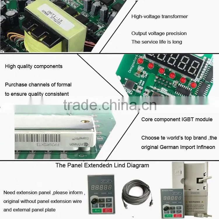 380V AC three phase 10HP 7.5KW vfd frequency inverter converter