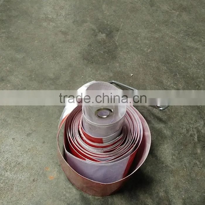 wide reflective tape with metal button with arrow shape