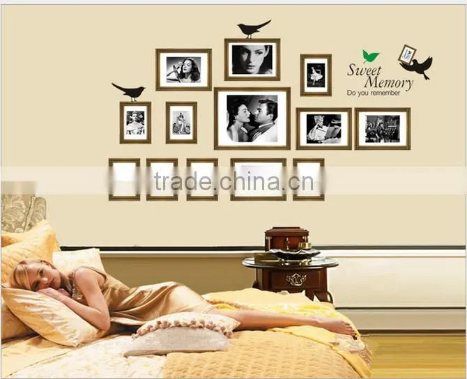 Self-adhesive 2016 Best selling Frame Photo room wall stickers