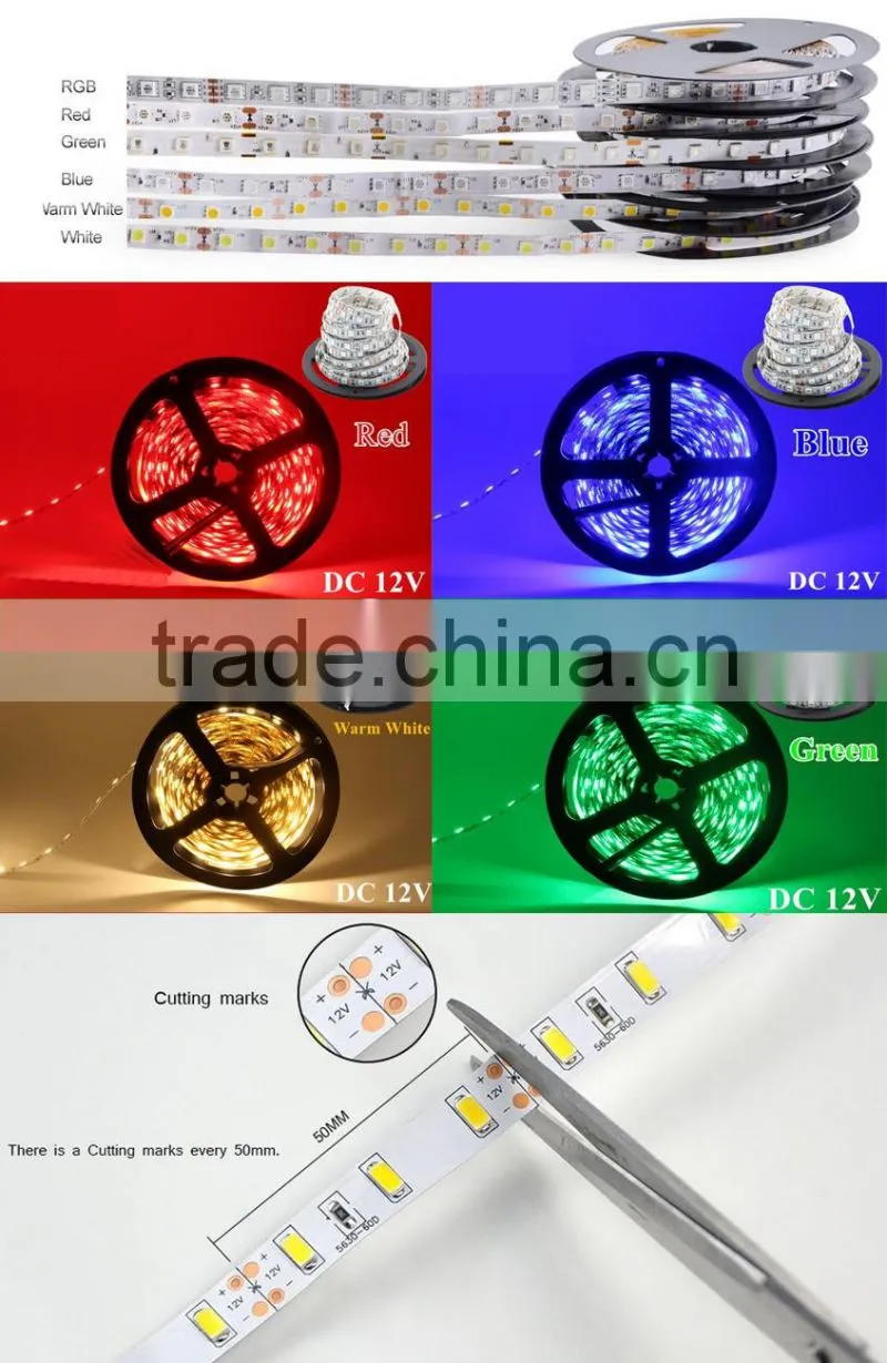 12v waterproof smd 5050 led soft strip light