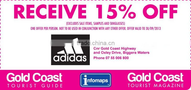 The Cheapest paper discount coupon with tear-off