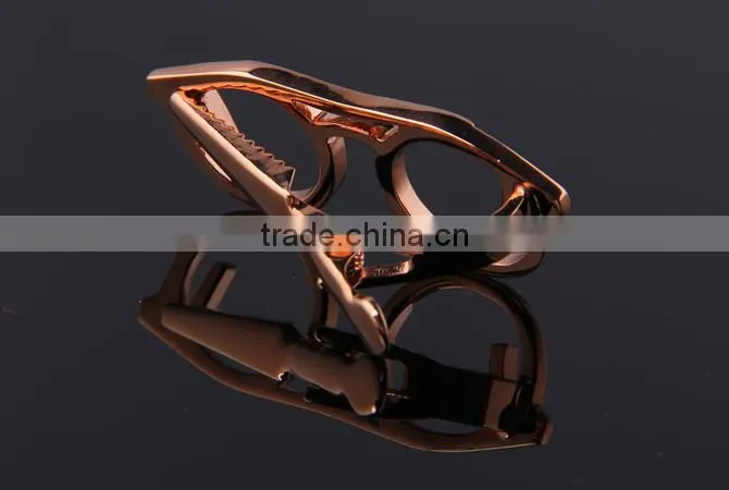 Wholesale rose gold glasses tie clip